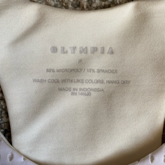 White Olympia activewear top - Picture 3 of 3